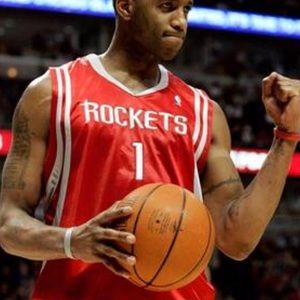 One Red and Rockets #1 McGrady jersey